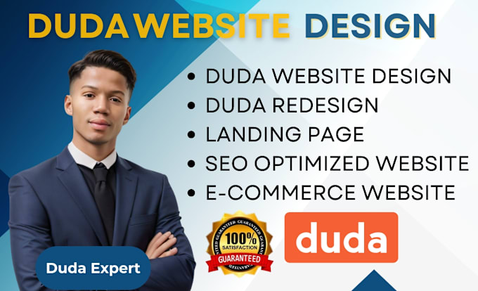 Gig Preview - Design duda website redesign duda website and duda website speed optimization