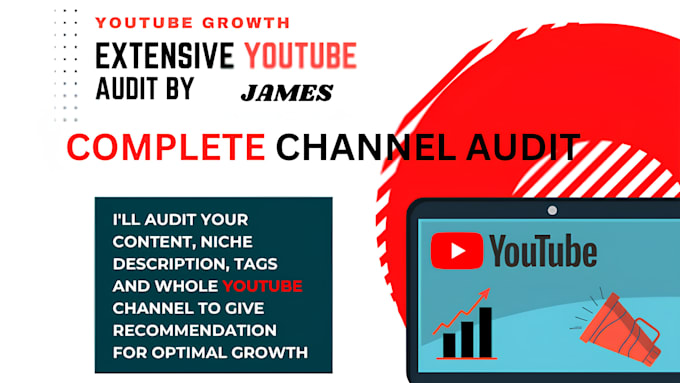 Gig Preview - Optimize audit youtube channel complete channel video SEO fix error to rank fast