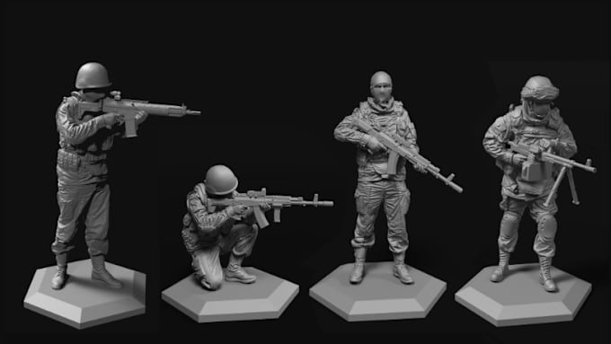 Bestseller - sculpt 3d model, action figure character for printing  and rendering