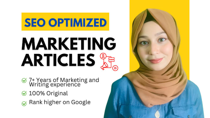 Gig Preview - Write high ranking marketing articles with SEO