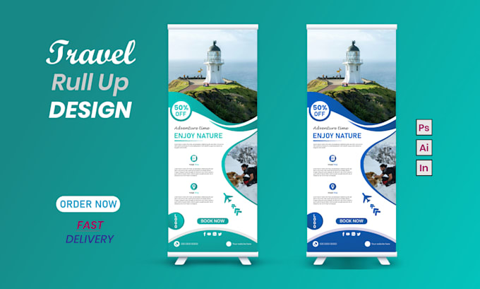 Gig Preview - Create a roll up banner design, event or magazine and brochure design