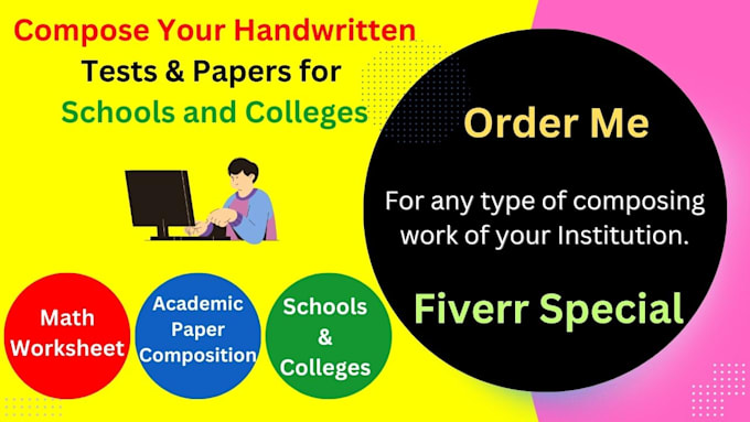 Gig Preview - Compose your handwritten academic test questions in ms word