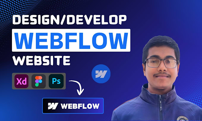 Gig Preview - Design or develop webflow website, landing page design, figma to webflow