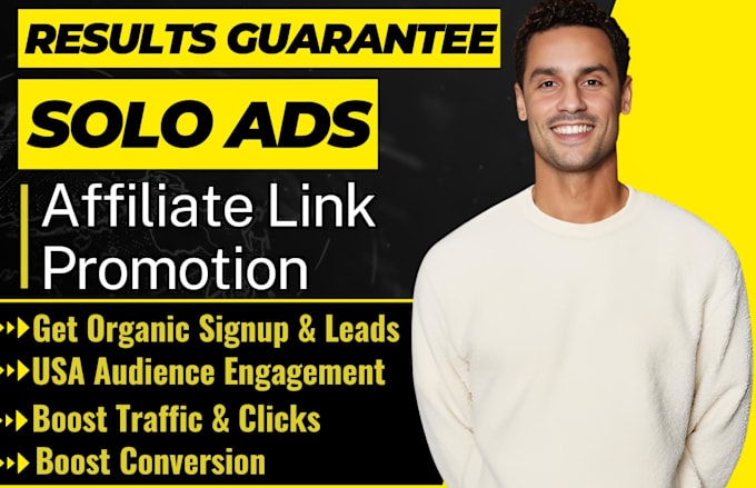 Bestseller - blast viral USA solo ads campaign boost signup lead affiliate link MLM promotion