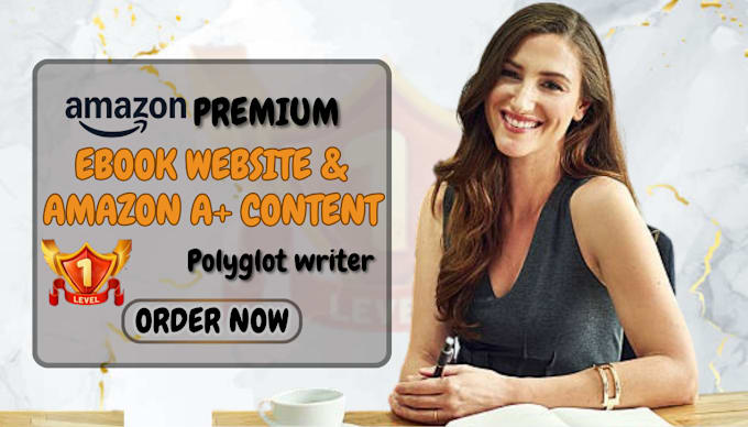 Gig Preview - Do ebook landing page, amazon a plus content, ebook publishing, ebook writer