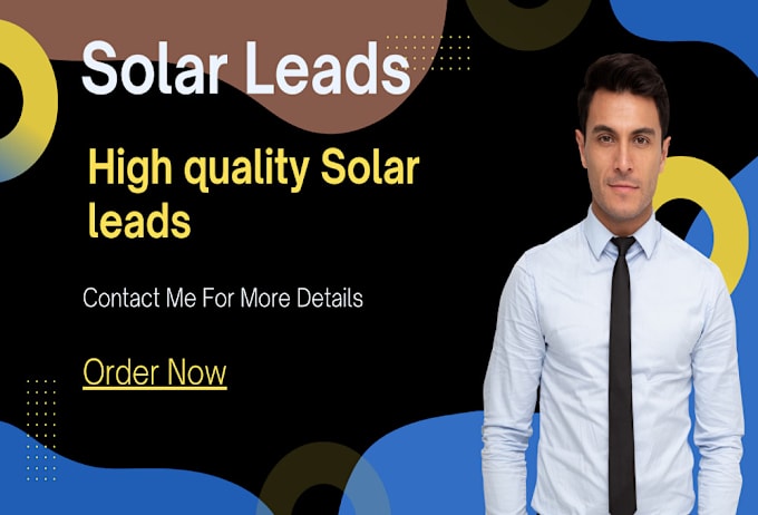 Gig Preview - Generate valid solar homeowner contact leads