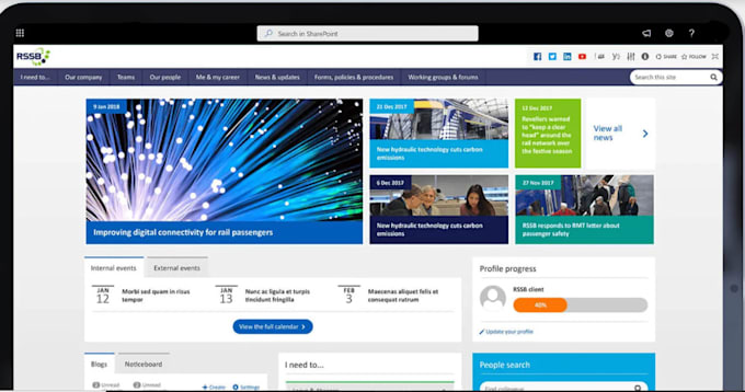 Gig Preview - Build modern share point portal, premium intranet website for your organization