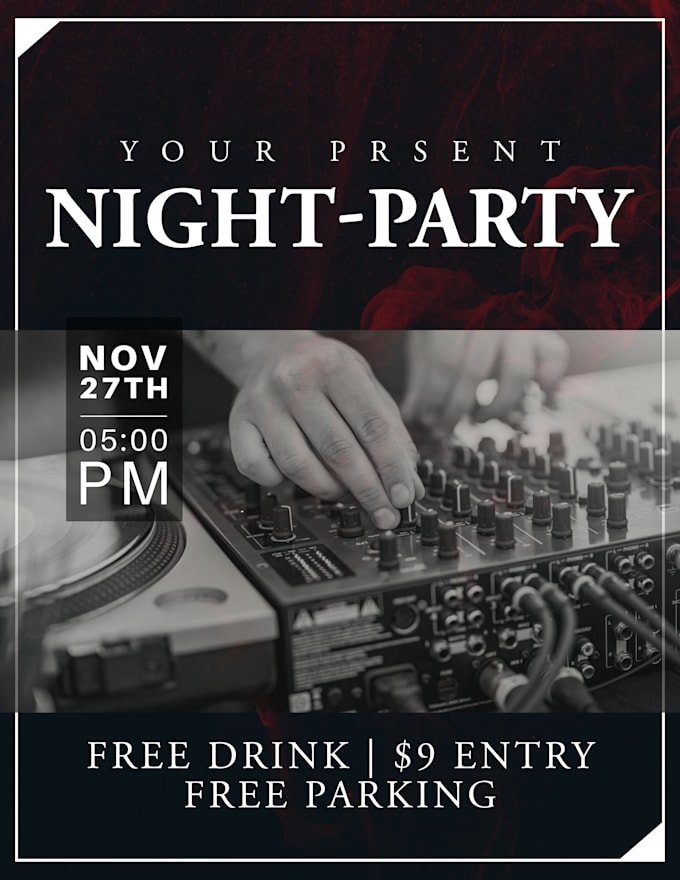 Gig Preview - Party flyer design pro