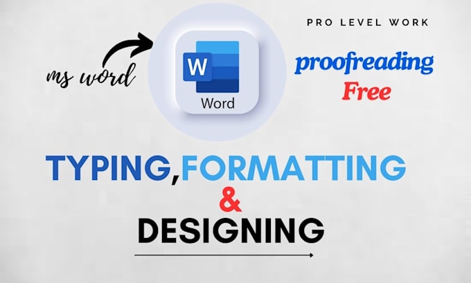 Gig Preview - Design, format, edit, type, fix and proof read your document