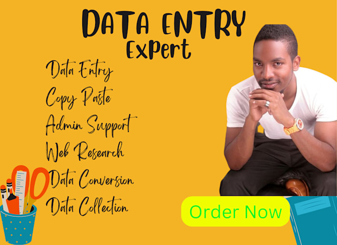 Gig Preview - Be your data entry expert