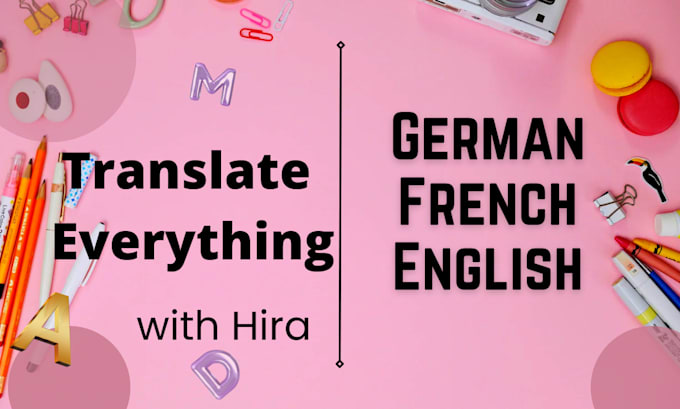 Gig Preview - Translate english, german and french books