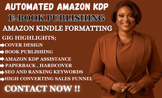 Gig Preview - Do book formatting for amazon kindle kdp amazon paperback ebook publishing