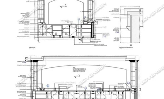 Gig Preview - Draft millwork shop drawings for custom project