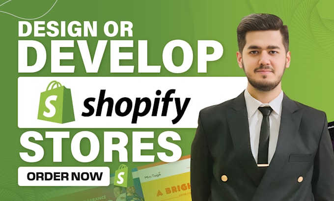 Gig Preview - Be your shopify expert, shopify developer and design your shopify store