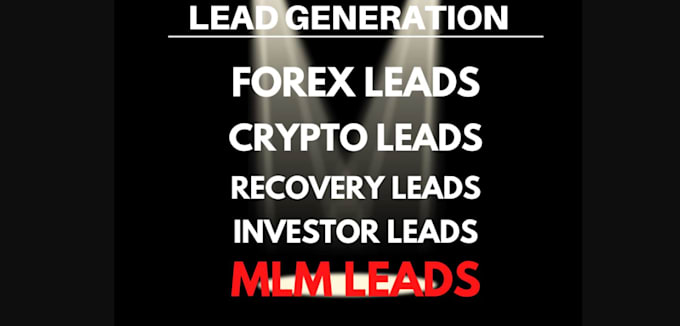 Gig Preview - Generate active and verified crypto investor, forex email list and leads