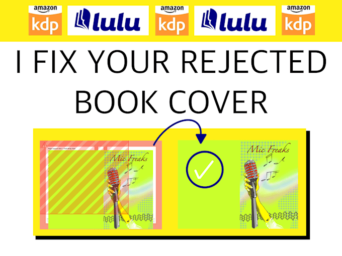 Gig Preview - Fix your rejected book cover for KDP