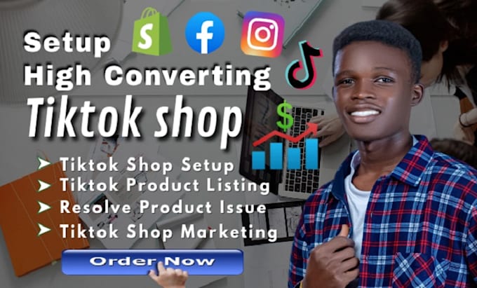 Bestseller - setup tiktok shop manage tiktok shop tiktok shop marketing and ads