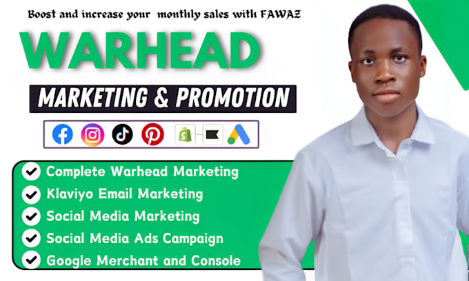 Gig Preview - Do warhead store marketing, warhead sales, warhead ecommerce sales, fb, ig, ads