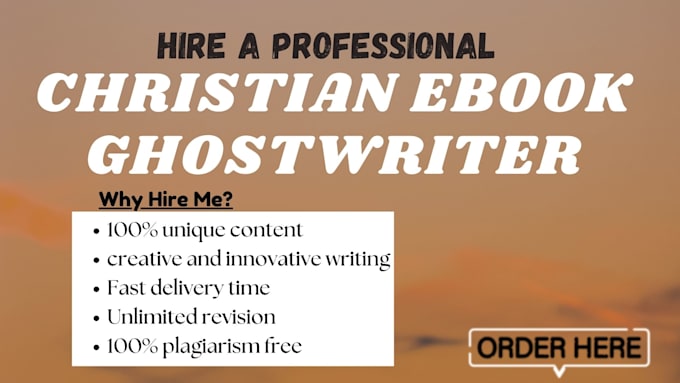 Gig Preview - Ghostwrite christian devotional ebook, self help and nonfiction book writing