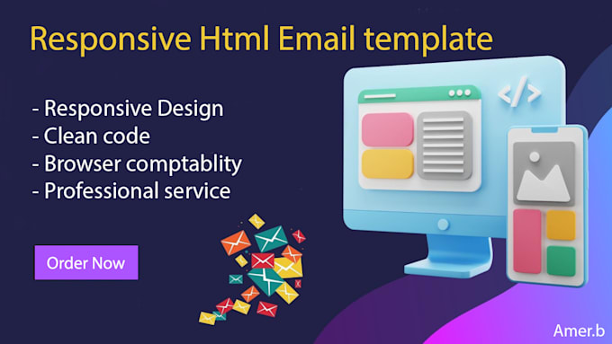 Gig Preview - Create HTML email template, responsive email template