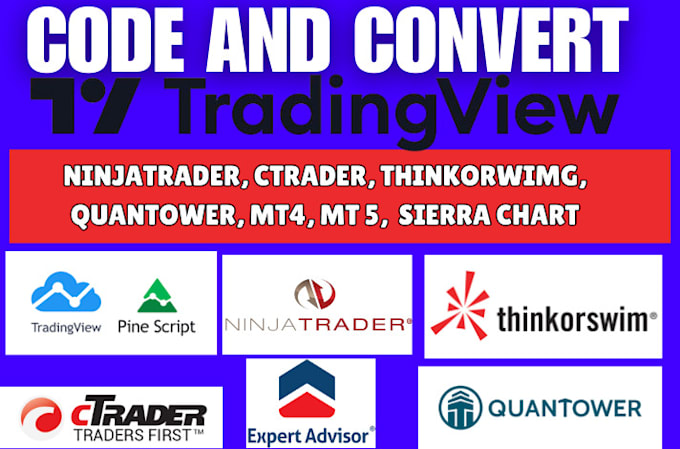 Gig Preview - Code quantower to mt5, ctrader, ninjatrader, mql4 mql5, pinescript, metatrader 4