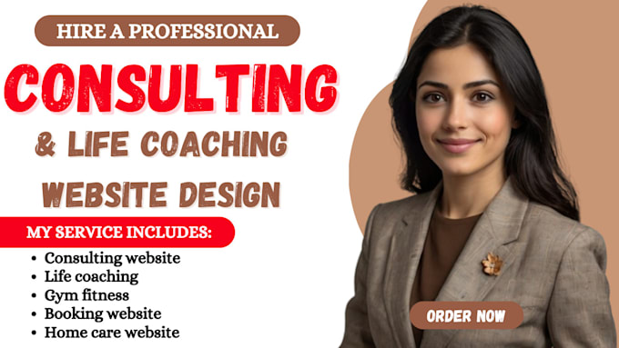 Gig Preview - Design wordpress booking website for life coaching, consultant, homecare, gym