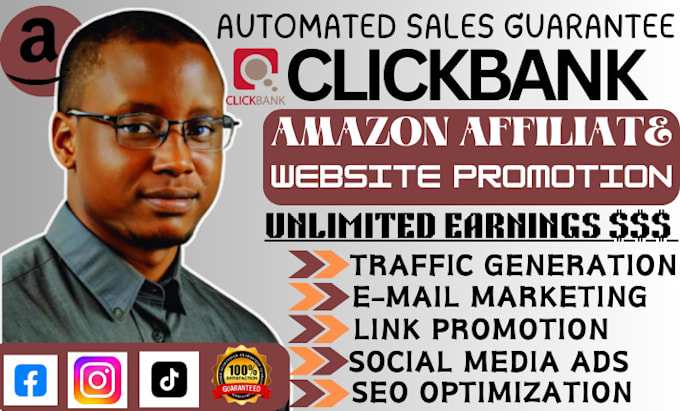 Gig Preview - Setup facebook ads campaign, clickbank affiliate marketing, amazon website