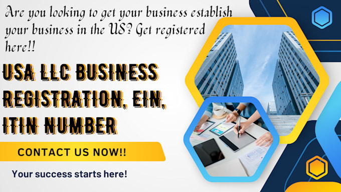 Gig Preview - Do US llc registration wyoming US llc formation ein itin business registration