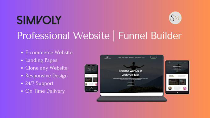 Gig Preview - Create simvoly websites and funnels