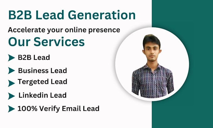 Gig Preview - Do linkedin lead generation and b2b lead generation