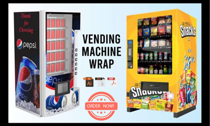 Gig Preview - Craft unique vending machine wraps for your brand