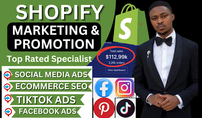 Bestseller - boost shopify etsy ebay store sales marketing advertising on facebook tiktok ads