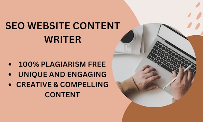 Gig Preview - Be your SEO website content writer for homepages and about us pages