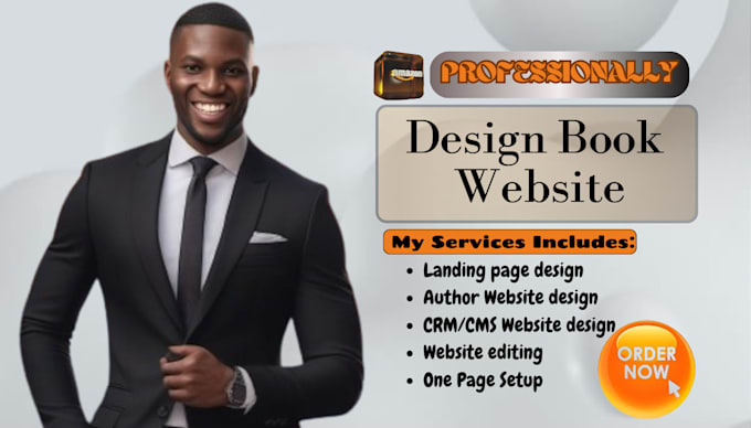 Gig Preview - Design ebook landing page, one page setup, author website, website marketing