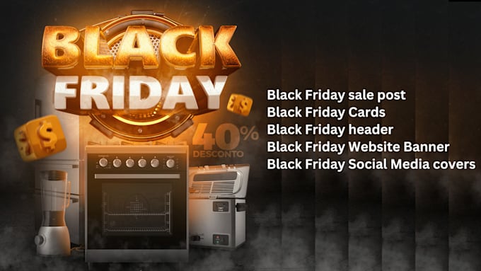 Gig Preview - Do christmas black friday design social media posts banners flyer and sale post