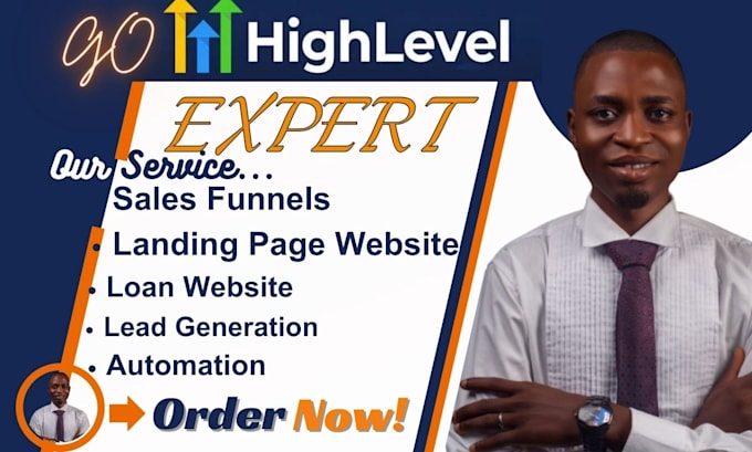 Gig Preview - Be your autopilot gohighlevel expert for go high level website and sales funnel