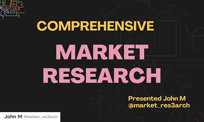 Gig Preview - A market research, market analysis and competitor analysis