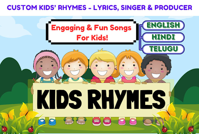 Gig Preview - Write, sing and produce english and hindi  kids song, nursery rhymes