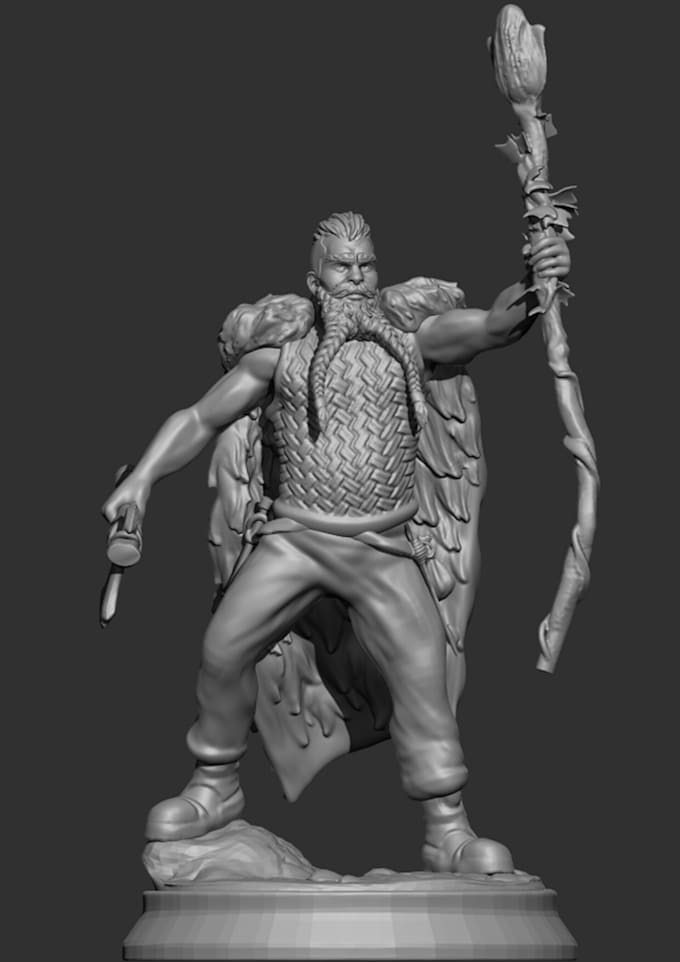 Gig Preview - Digitally sculpt custom 3d model for 3d printing,tabletop model,stl file, zbrush