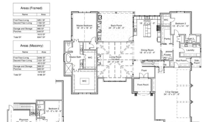 Gig Preview - Draw architectural drawing and stamp blueprint for permit in the USA