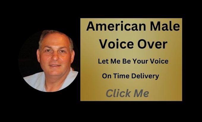 Gig Preview - Record and be your north american male voice over talent