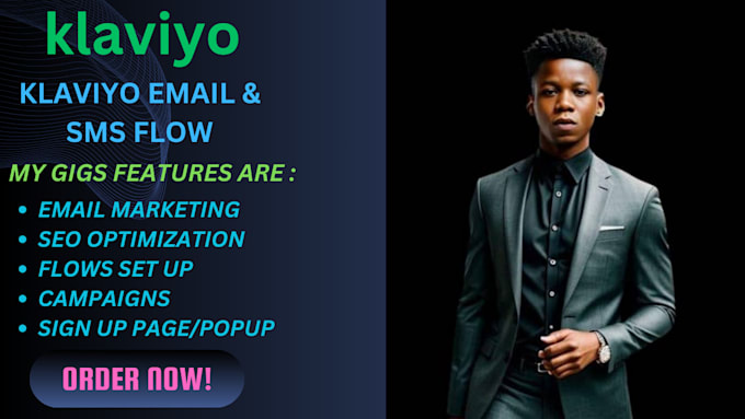 Gig Preview - Set up klaviyo email marketing