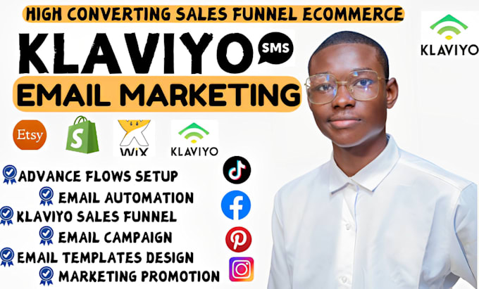 Gig Preview - Setup klaviyo email marketing flows, sms marketing flows, klaviyo flows