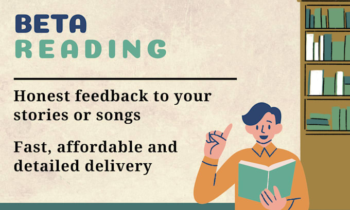 Bestseller - beta read and provide honest feedback on your writing