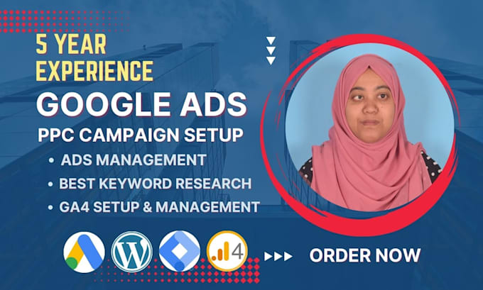 Gig Preview - Setup your google ads ppc campaign and manage