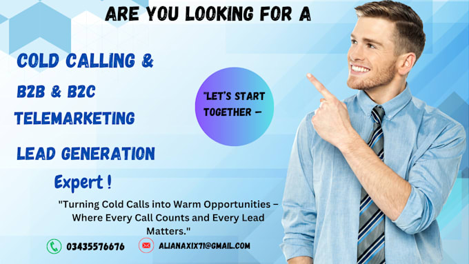 Gig Preview - Do cold calling and appointment setting professionally