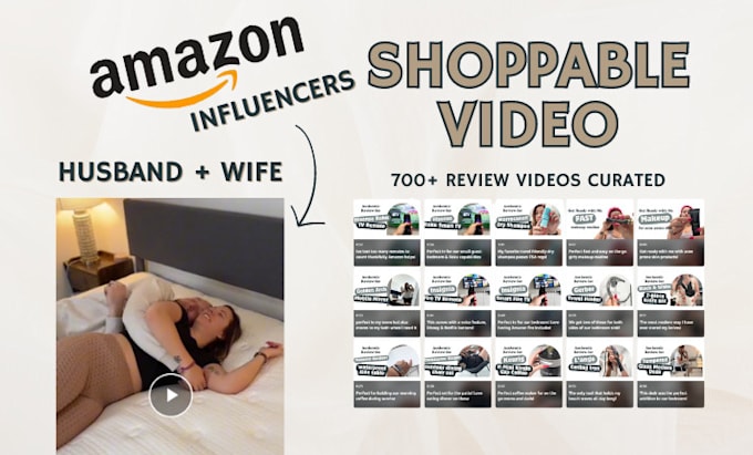 Gig Preview - Create a couples amazon influencer shoppable video