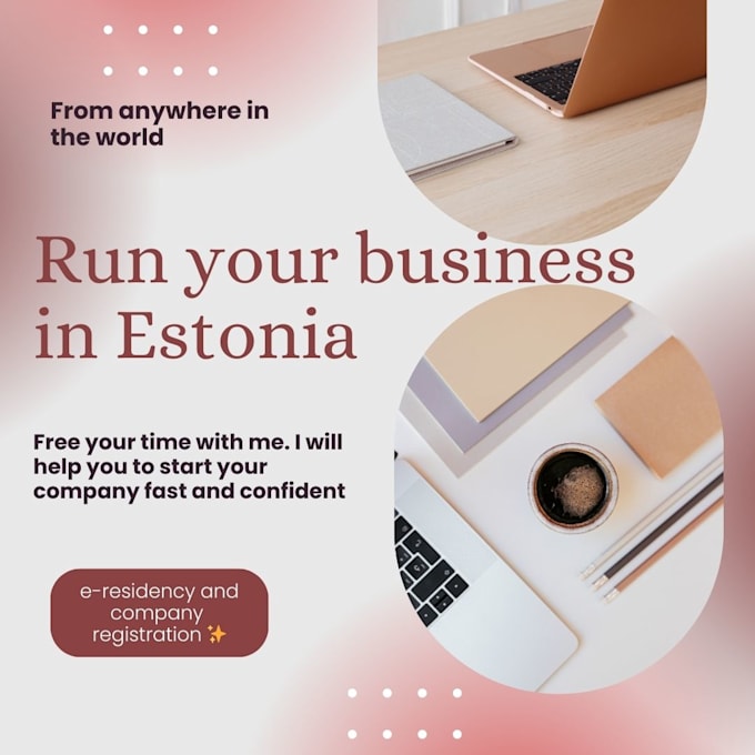 Gig Preview - Support you to apply an estonian eresidency and start a company in estonia