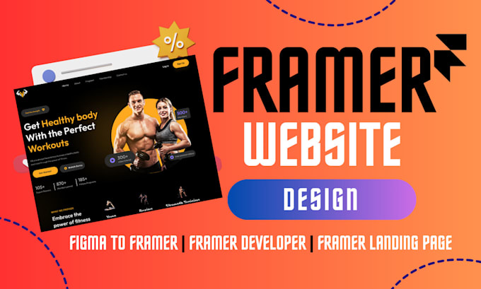 Gig Preview - Build redesign framer website design figma to framer fix framer landing page seo