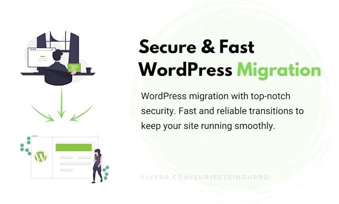 Gig Preview - Migrate wordpress website in 24 hours, secure with free SSL, cloudflare and CDN